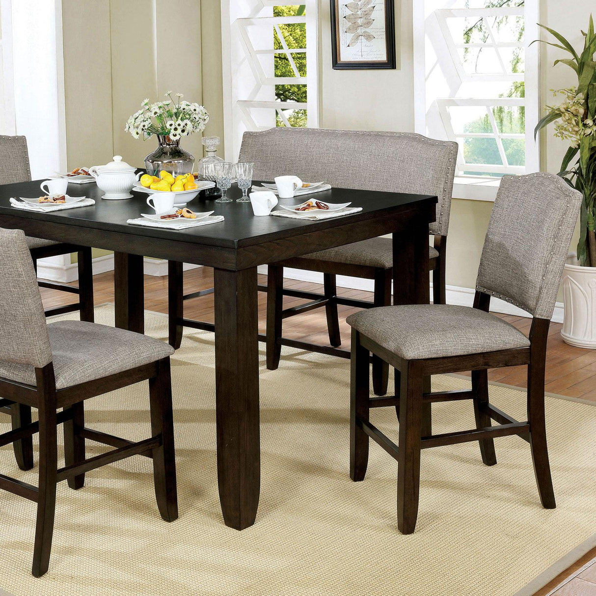  Furniture of America Teagan Counter Height Dining Chair CM3911PC-2PK IMAGE 3