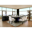  Furniture of America Evangeline Dining Table with Pedestal Base CM3394T IMAGE 1