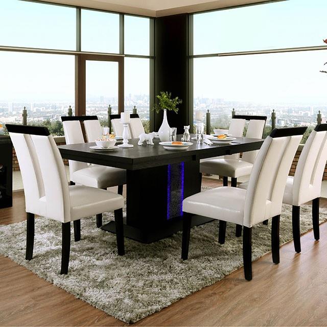  Furniture of America Evangeline Dining Table with Pedestal Base CM3394T IMAGE 3