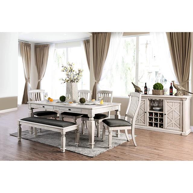  Furniture of America Georgia Dining Table CM3089T IMAGE 1