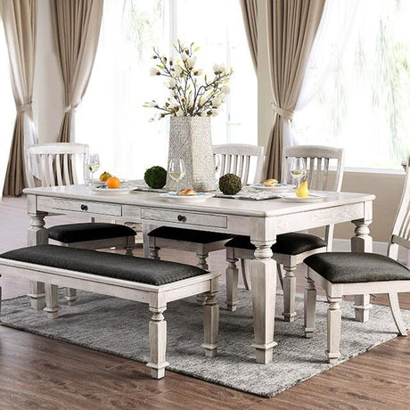  Furniture of America Georgia Dining Table CM3089T IMAGE 5