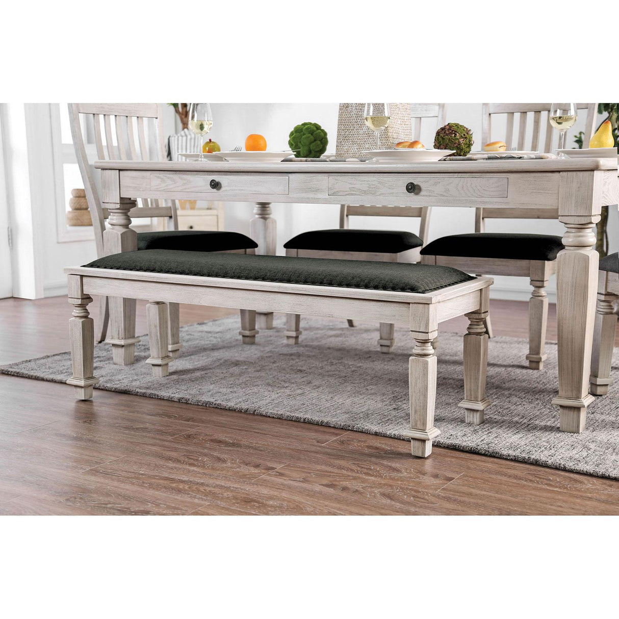  Furniture of America Georgia Bench CM3089BN IMAGE 3