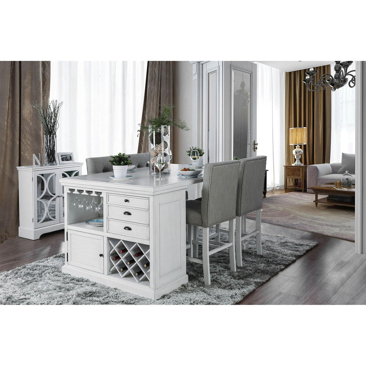  Furniture of America Sutton CM3390PC-2PK Counter Height Chair IMAGE 3