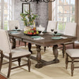  Furniture of America Roeselare Dining Table with Trestle Base CM3455T-TABLE IMAGE 1