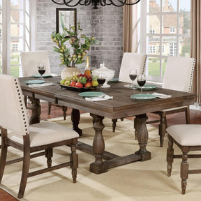  Furniture of America Roeselare Dining Table with Trestle Base CM3455T-TABLE IMAGE 1
