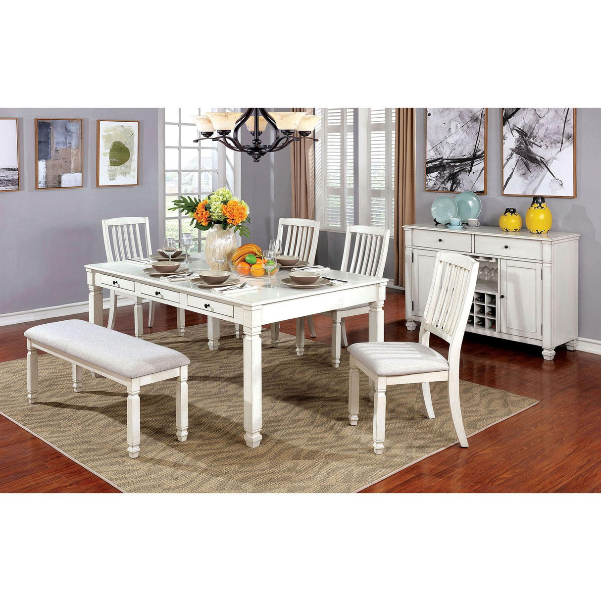  Furniture of America Kaliyah Dining Bench CM3194BN IMAGE 3