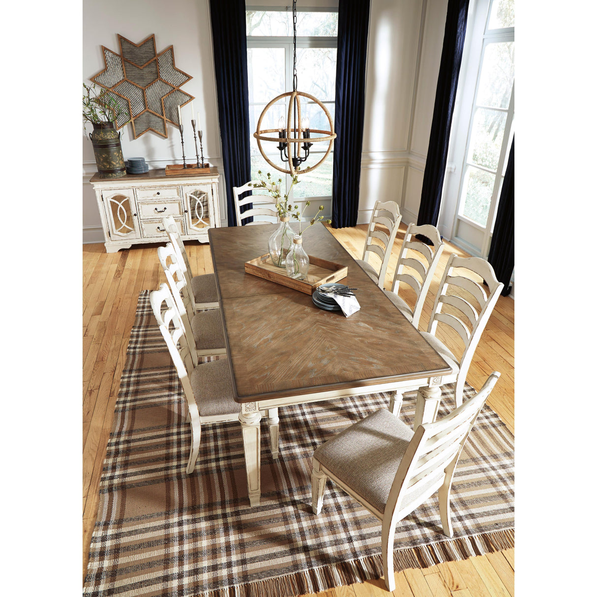  Signature Design by Ashley Realyn Dining Table D743-45 IMAGE 7