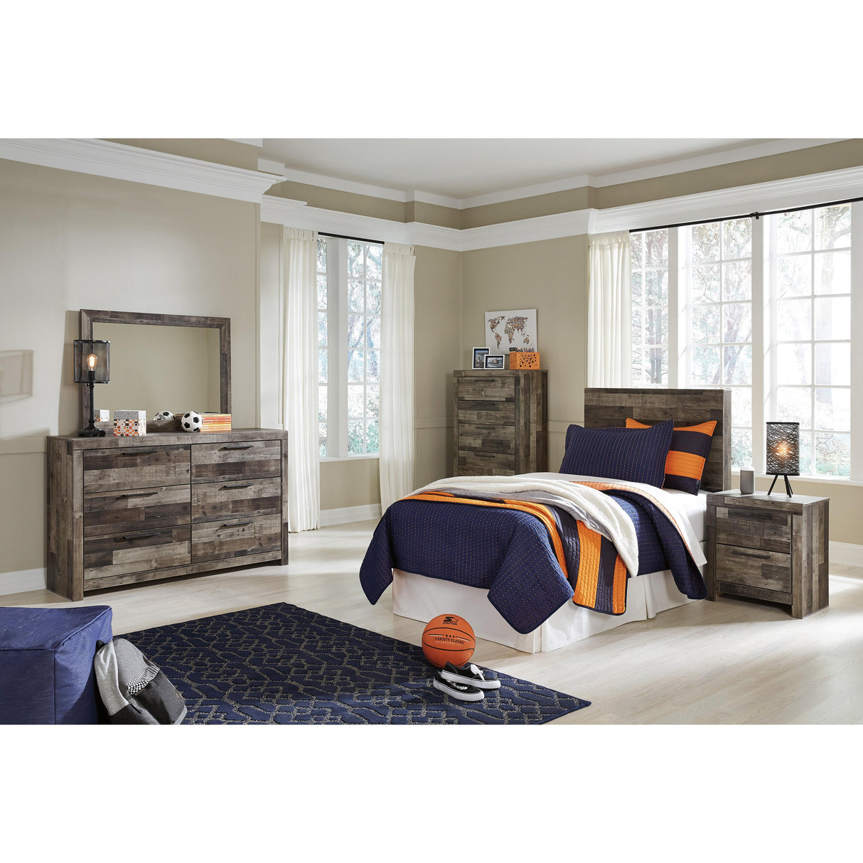 Benchcraft Derekson B200-53 Twin Panel Headboard IMAGE 10