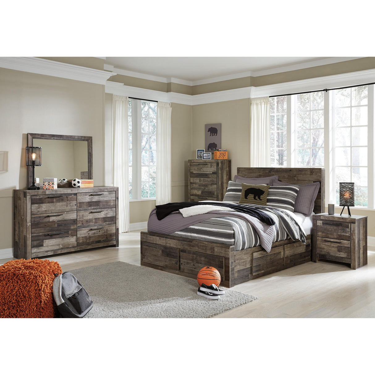  Benchcraft Derekson B200-87 Full Panel Headboard IMAGE 9