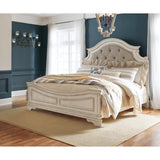  Signature Design by Ashley Realyn B743-57 Queen Upholstered Panel Headboard IMAGE 2