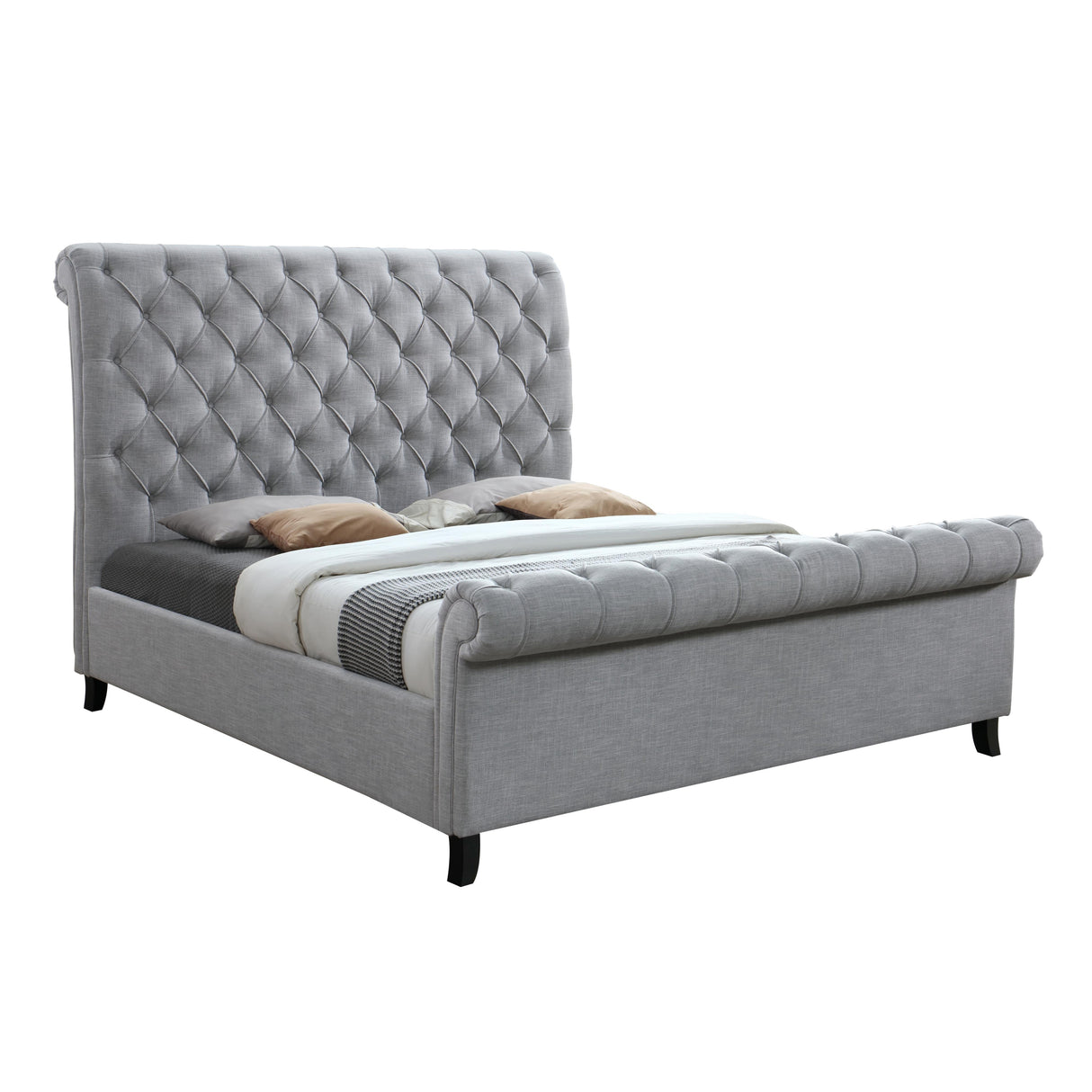  Crown Mark Kate King Upholstered Sleigh Bed 5103-K-HB/5103-K-FB/5103-KQ-RAIL IMAGE 3