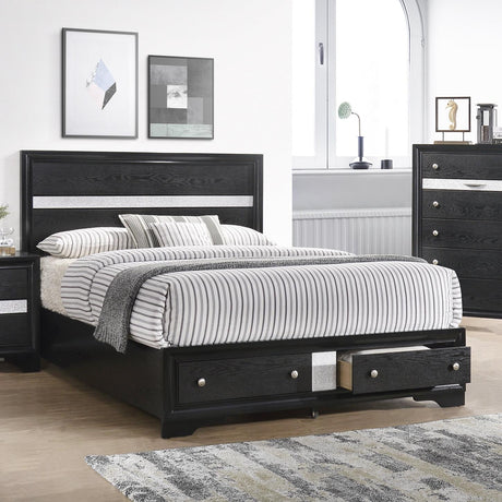  Crown Mark Regata Queen Panel Bed with Storage B4670-Q-HBFB/B4670-Q-RAIL/B4670-KQ-DRW IMAGE 1