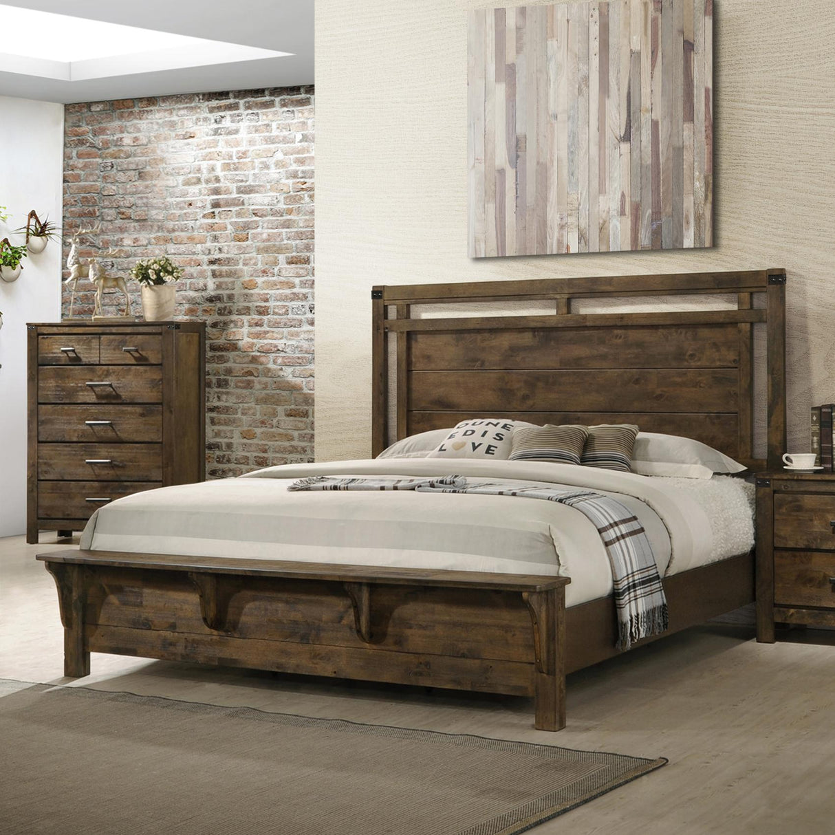  Crown Mark Curtis King Panel Bed B4810-K-HB/B4810-K-FB/B4810-KQ-RAIL IMAGE 1