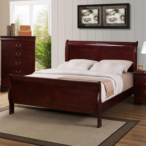  Crown Mark Louis Philip King Sleigh Bed B3850-K-HBFB/B3850-K-RAIL IMAGE 1