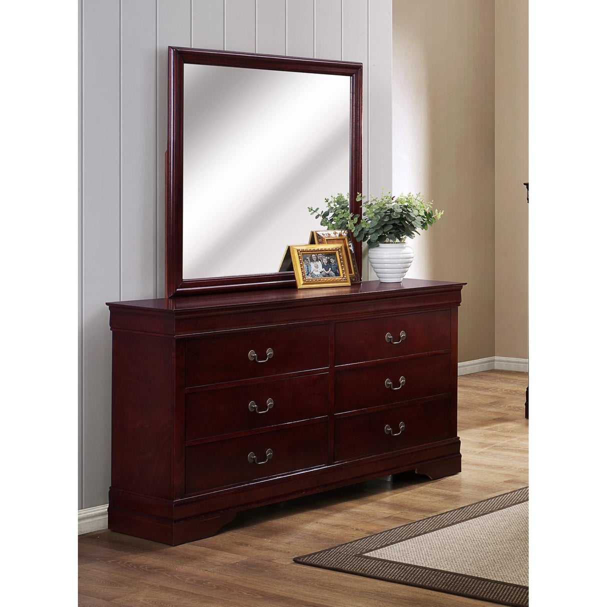  Crown Mark Louis Philip Dresser Mirror B3850-11 IMAGE 2