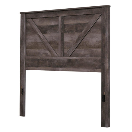  Signature Design by Ashley Wynnlow B440-57 Queen Crossbuck Panel Headboard IMAGE 1