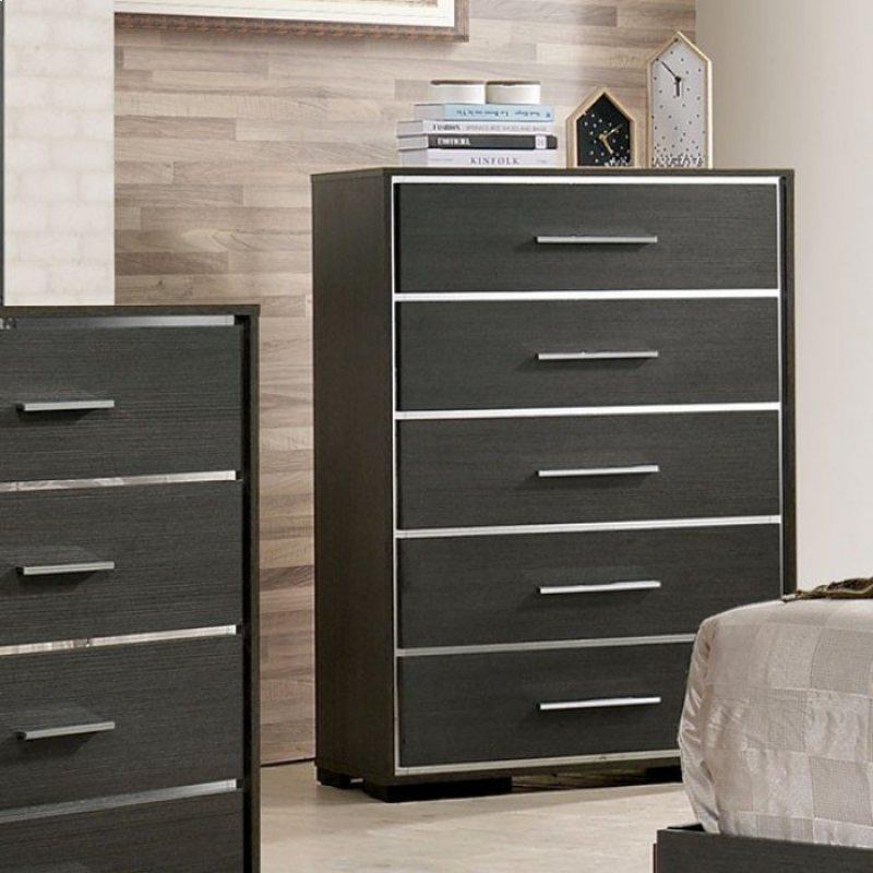  Furniture of America Camryn 5-Drawer Chest CM7589C IMAGE 2