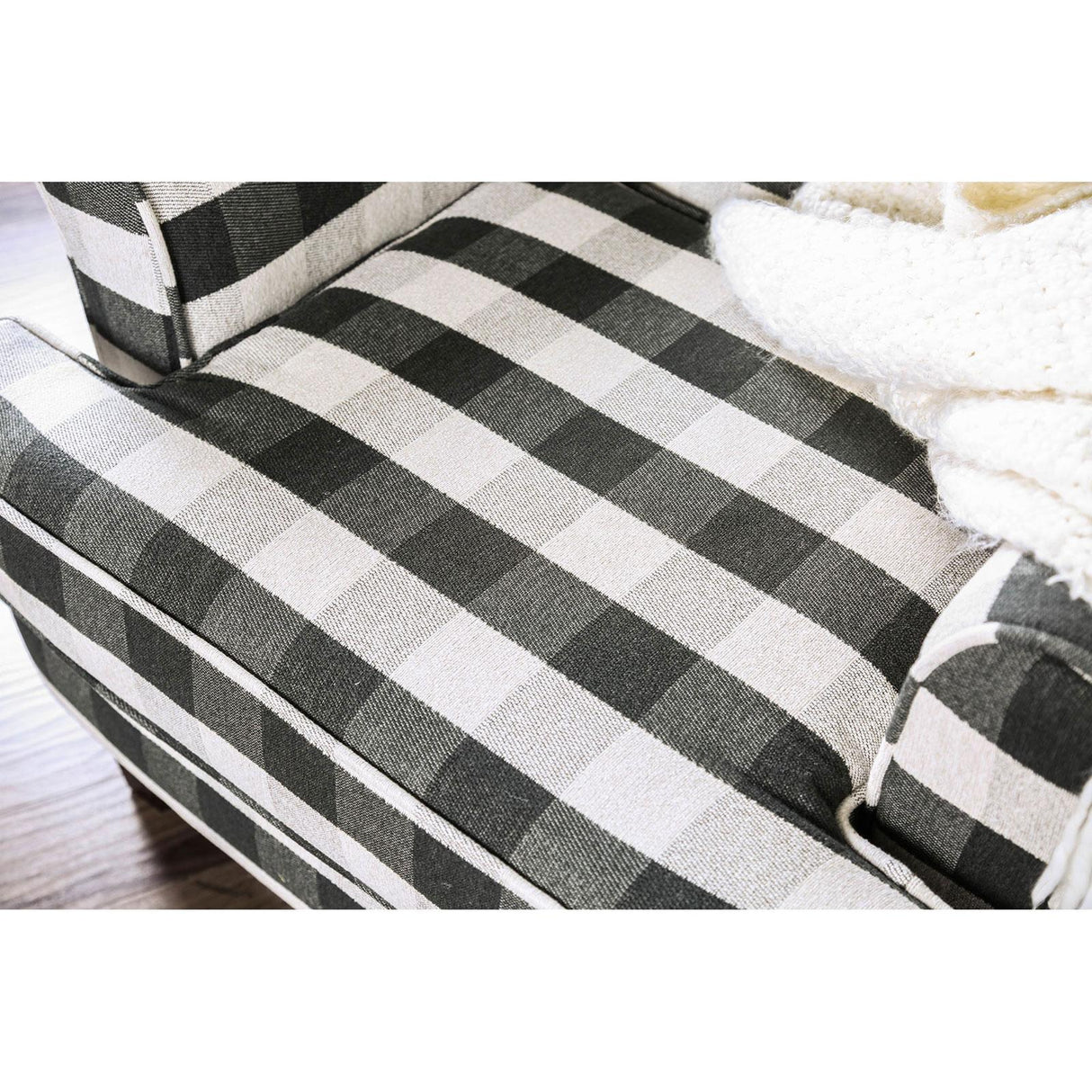  Furniture of America Patricia Stationary Fabric Accent Chair SM8171-CH-ST IMAGE 3