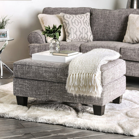  Furniture of America Pierpont Fabric Ottoman SM8012-OT IMAGE 2