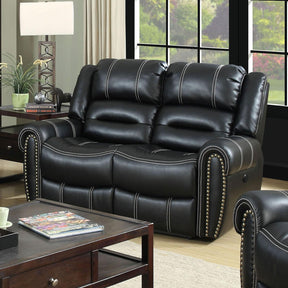  Furniture of America Frederick Reclining Leatherette Loveseat CM6130LV IMAGE 1