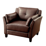  Furniture of America Pierre Stationary Leather Look Chair CM6717BR-CH-PK IMAGE 2