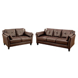  Furniture of America Pierre Stationary Leather Look Chair CM6717BR-CH-PK IMAGE 4