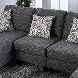  Furniture of America Lowry CM6363-SET Sectional w/ Ottoman IMAGE 5