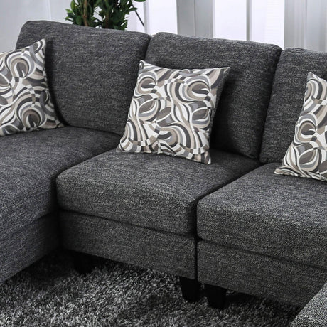  Furniture of America Lowry CM6363-SET Sectional w/ Ottoman IMAGE 5
