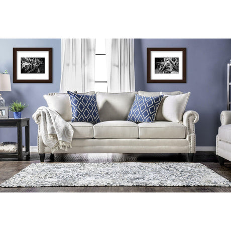  Furniture of America Giovanni Stationary Fabric Sofa SM2672-SF IMAGE 1