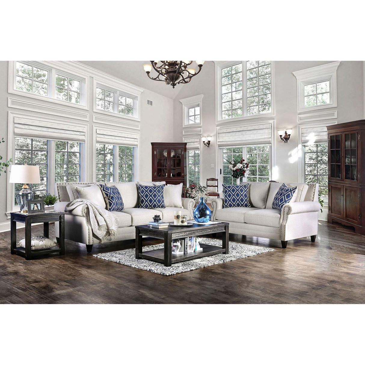  Furniture of America Giovanni Stationary Fabric Sofa SM2672-SF IMAGE 7