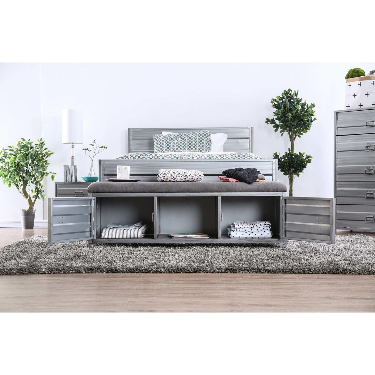  Furniture of America Mccredmond Storage Bench CM7075BN IMAGE 7