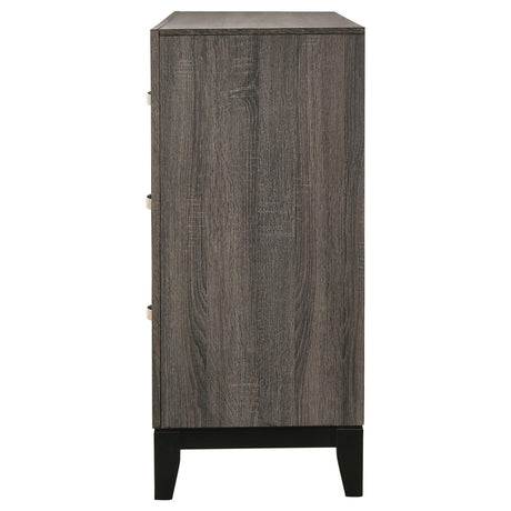  Coaster Furniture Watson 212423 6-Drawer Dresser - Grey Oak IMAGE 4