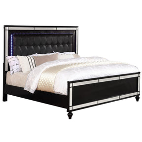  Furniture of America Brachium King Upholstered Panel Bed CM7977BK-EK-BED IMAGE 1