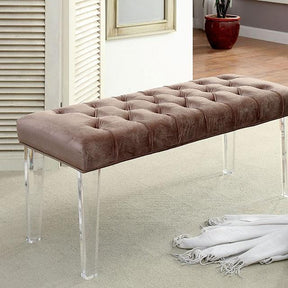  Furniture of America Mahony Bench CM-BN6202BR IMAGE 1
