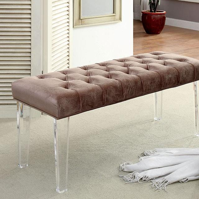  Furniture of America Mahony Bench CM-BN6202BR IMAGE 1