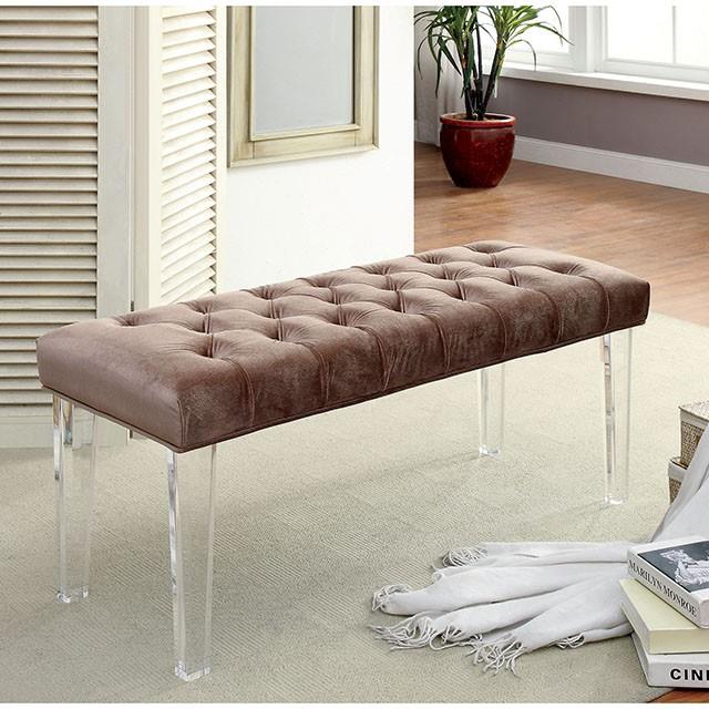  Furniture of America Mahony Bench CM-BN6202BR IMAGE 2