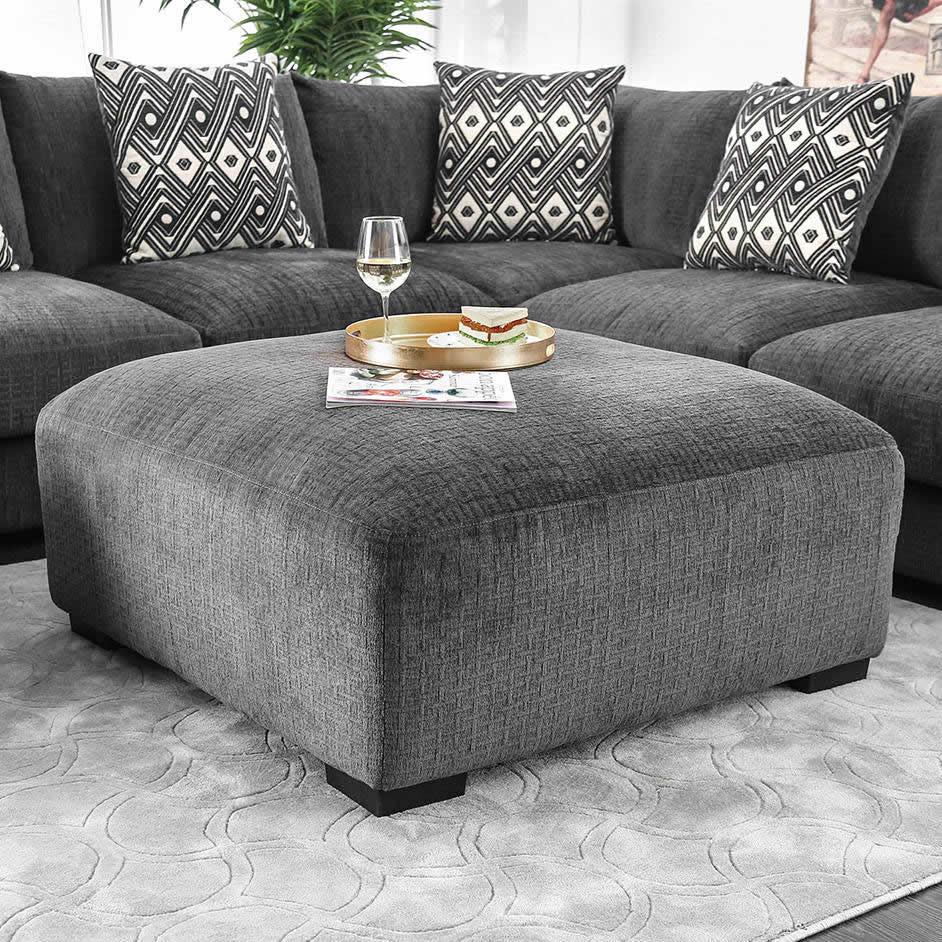  Furniture of America Kaylee Fabric Ottoman CM6587-OT IMAGE 1