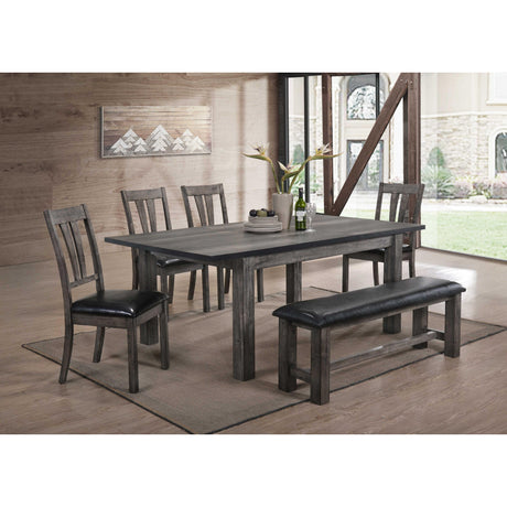  Elements International Nathan Dining Chair DNH100SCPVS IMAGE 5