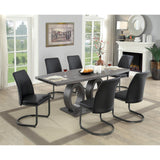  Furniture of America Saskia Dining Table with Pedestal Base CM3918T-TABLE IMAGE 3
