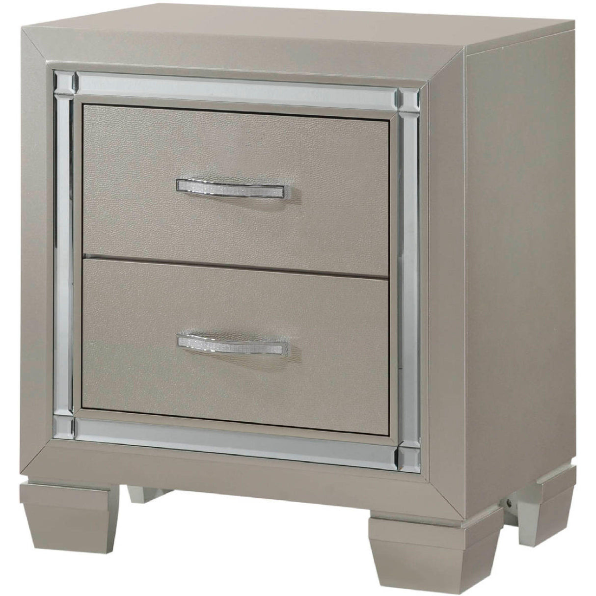  Elements International Platinum 2-Drawer Kids Nightstand LT111NS IMAGE 1