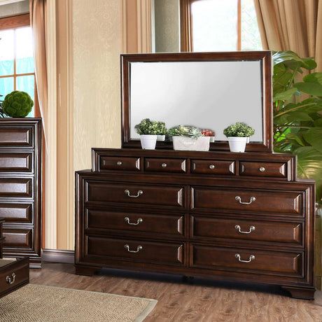  Furniture of America Brandt Dresser Mirror CM7302CH-M IMAGE 2