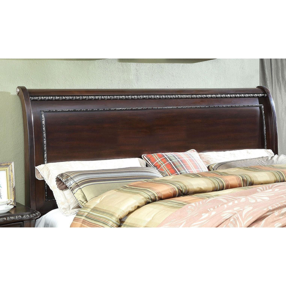  Furniture of America Europa California King Sleigh Bed CM7389CK-BED IMAGE 2