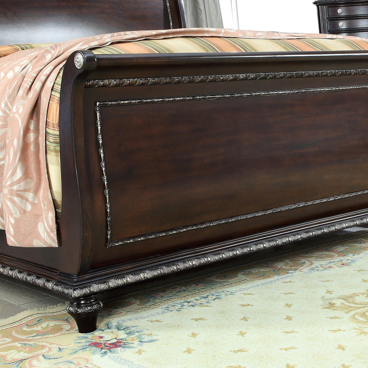  Furniture of America Europa California King Sleigh Bed CM7389CK-BED IMAGE 5
