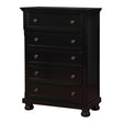  Furniture of America Castor 5-Drawer Chest CM7590BK-C IMAGE 1