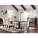  Coaster Furniture Phelps 121231 123-inch Extension Leaf Dining Table - Distressed Noir IMAGE 4
