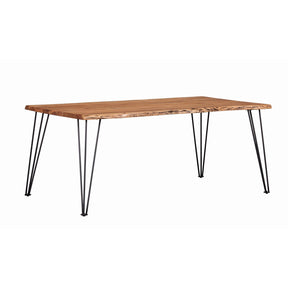  Coaster Furniture Sherman 190911 71-inch Live Edge Dining Table - Natural Acacia IMAGE 1