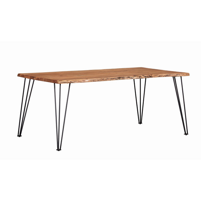  Coaster Furniture Sherman 190911 71-inch Live Edge Dining Table - Natural Acacia IMAGE 1
