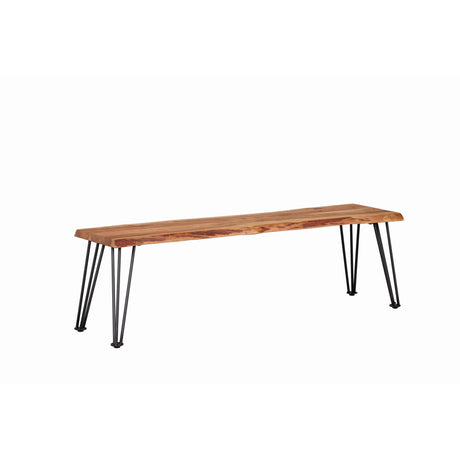  Coaster Furniture Sherman 190913 Wood Dining Bench - Natural Acacia IMAGE 1