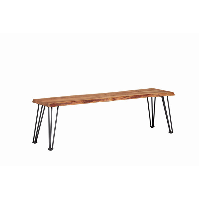  Coaster Furniture Sherman 190913 Wood Dining Bench - Natural Acacia IMAGE 1