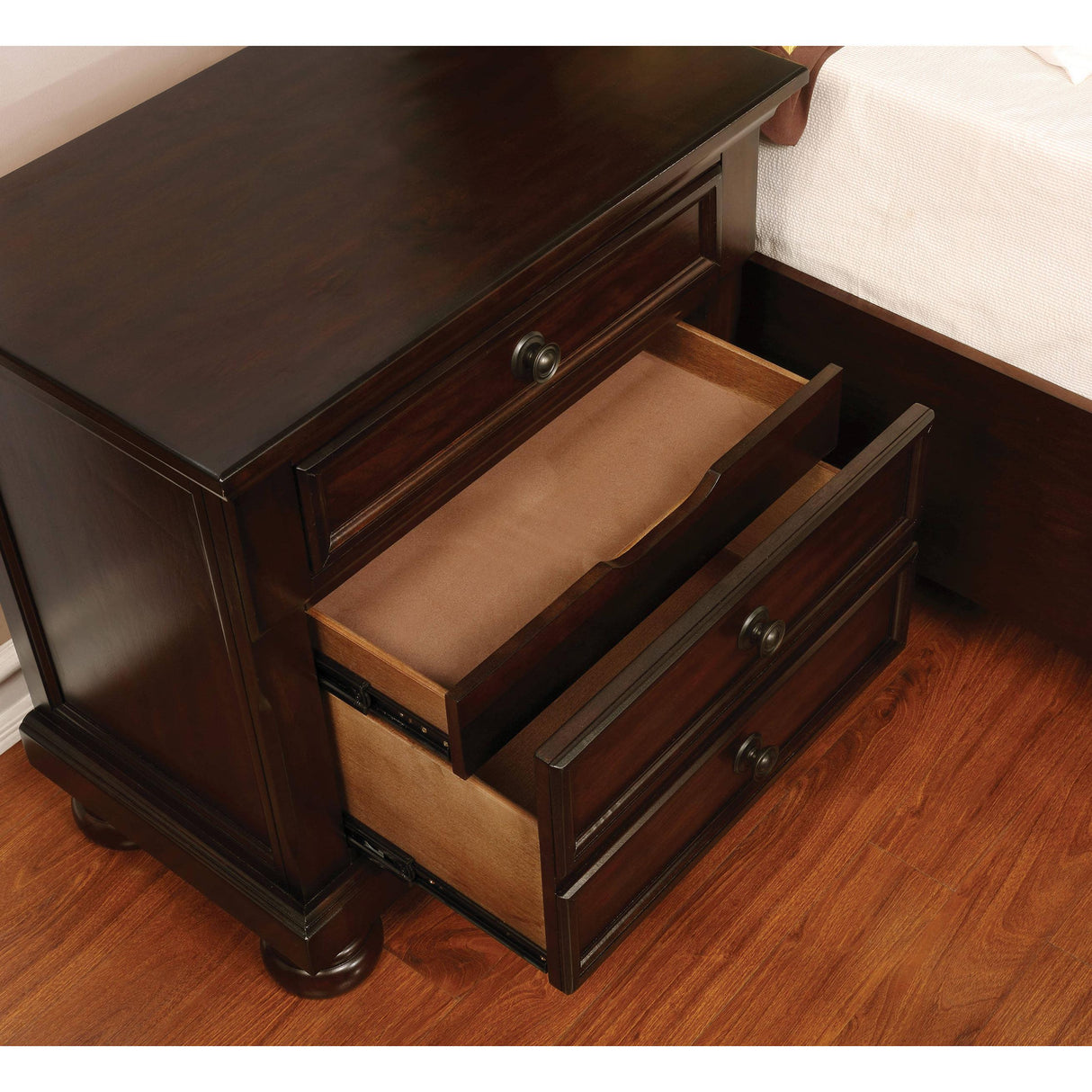  Furniture of America Castor 2-Drawer Nightstand CM7590CH-N IMAGE 3
